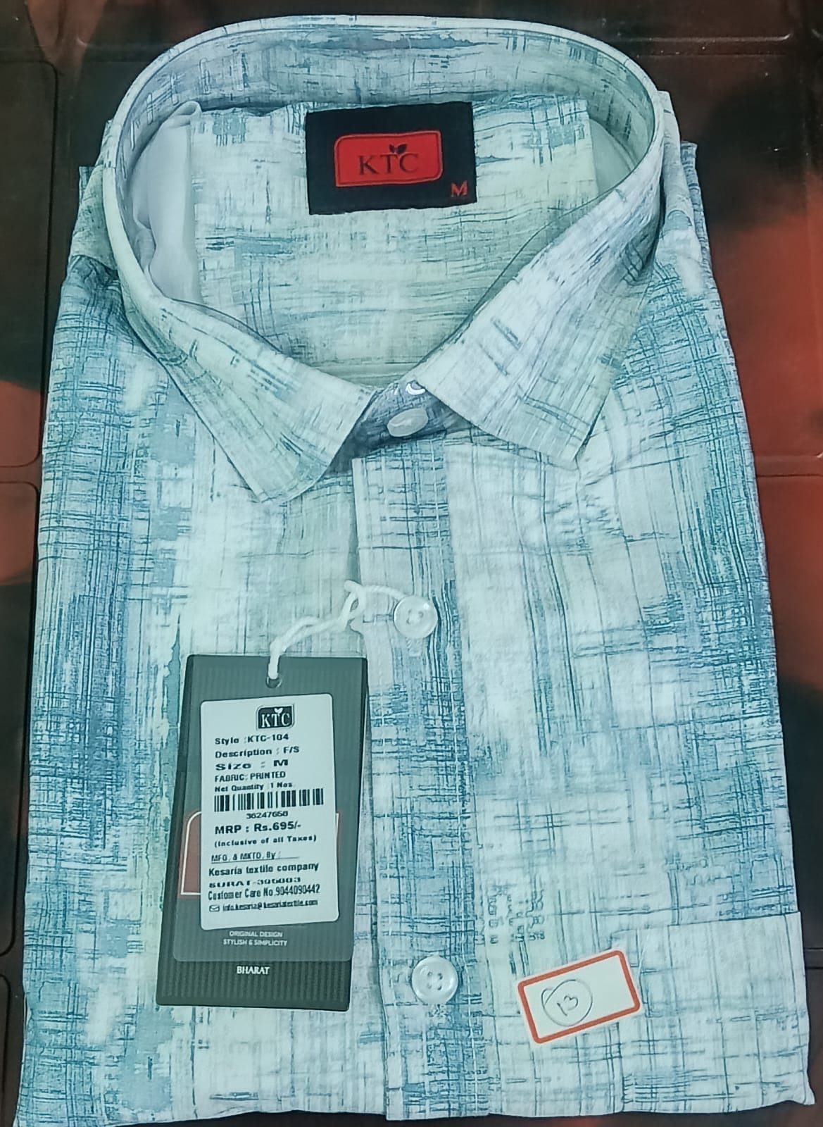 Shirt White Blue 13