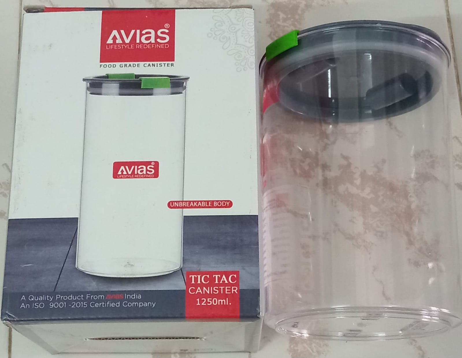 AVIAS TIC TAC CANISTER 1250ml.